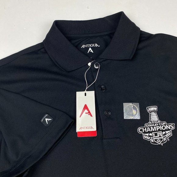 NEW Los Angles Kings 2015 Stanley Cup Champions Antigua Polo Golf Shirt Men's S - Picture 3 of 11